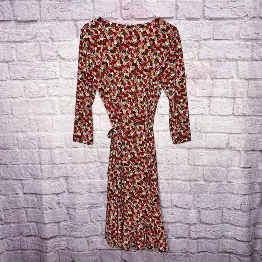 BCBG Patterned Wrap Dress NWOT - Picture 2 of 6